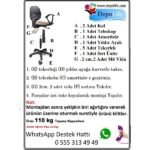 Depolife Çocuk Genç Odası Çalışma Koltuğu  Döner Sandalye Tekerli Kumaş Döşeme Sindirella Resimli - Görsel 6