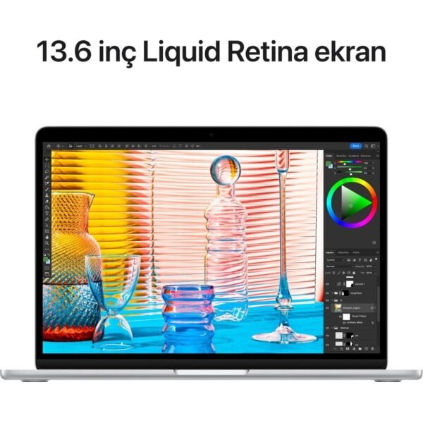 Apple MacBook Air M2 16GB 256GB SSD macOS 13" Taşınabilir Bilgisayar Gümüş MC7V4TU/A - Görsel 3