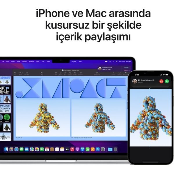 Apple MacBook Air M2 16GB 256GB SSD macOS 13" Taşınabilir Bilgisayar Gümüş MC7V4TU/A - Görsel 10