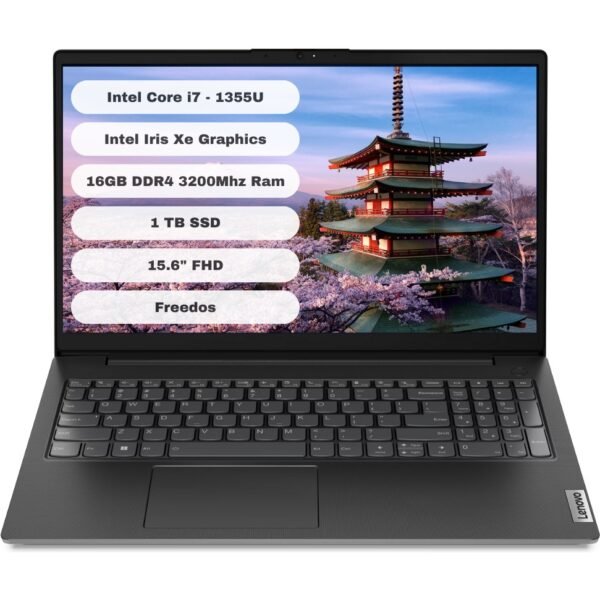 Lenovo V15 G4 Iru 83A100HXTR Intel Core I7 1355U 16GB 1tb SSD Freedos 15.6'' Fhd Taşınabilir Bilgisayar - Görsel 1
