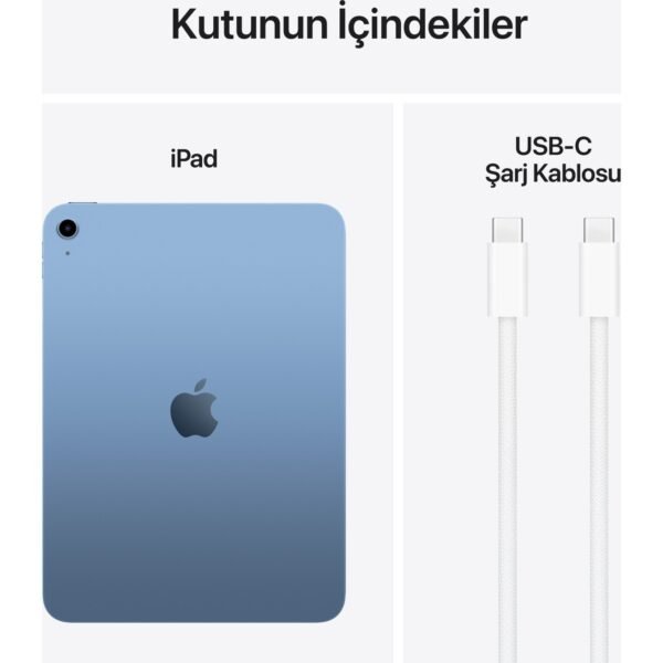 Apple iPad A16 11" 512GB Wi-Fi Tablet Mavi MD4Y4TU/A - Görsel 8