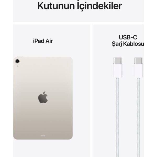 Apple iPad Air M3 11" 256GB Wi-Fi Yıldız Işığı MCA44TU/A - Görsel 10