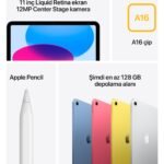 Apple iPad A16 11" 512GB Wi-Fi Tablet Sarı MD5A4TU/A - Görsel 7