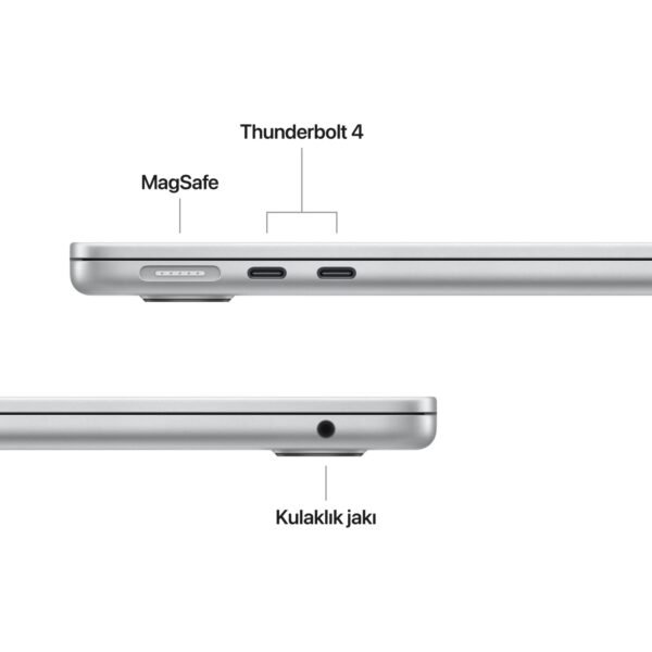Apple MacBook Air M4 16GB 256GB SSD macOS 13" Taşınabilir Bilgisayar Gümüş MW0W3TU/A - Görsel 7
