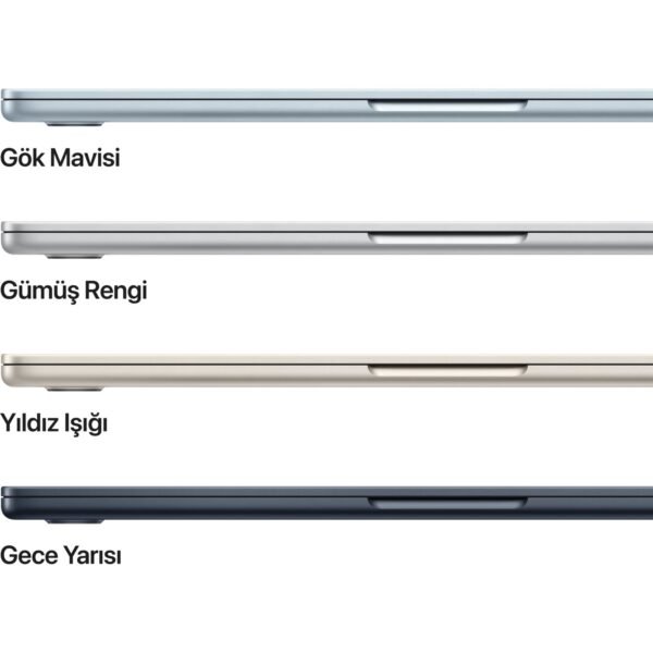 Apple MacBook Air M4 16GB 256GB SSD macOS 13" Taşınabilir Bilgisayar Yıldız Işığı MW0Y3TU/A - Görsel 3