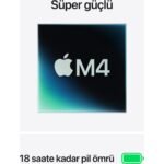 Apple MacBook Air M4 16GB 256GB SSD macOS 13" Taşınabilir Bilgisayar Yıldız Işığı MW0Y3TU/A - Görsel 4