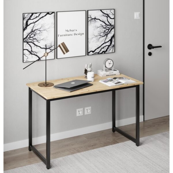 Mebars Çalışma Masası Bilgisayar Masası Ofis Masası  -  120X60 - Meşe - Görsel 2
