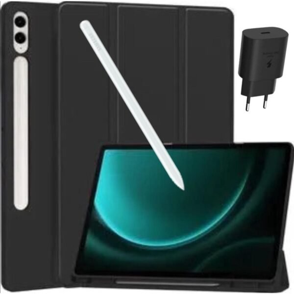 Samsung Galaxy Tab S9 Fe Plus Wıfı 12 GB Ram 256 GB Tablet Yeşil Kalem Kılıf Şarj Başlık  -Mint Yeşili - Görsel 1