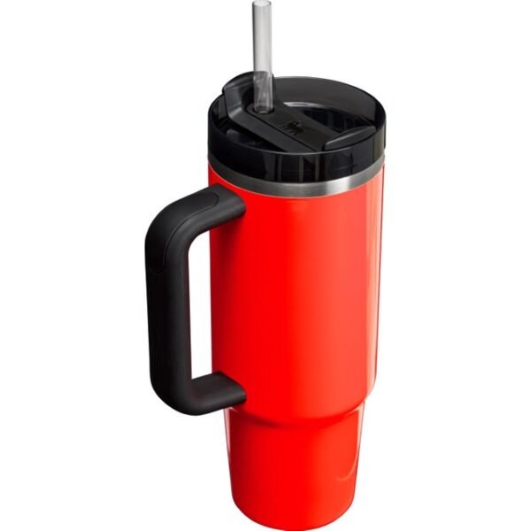 Stanley Quencher Pipetli Termos 1,18 Lt Neon Siyah-Turuncu - Görsel 2