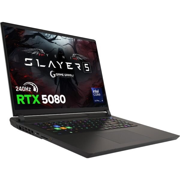 Game Garaj Slayer5 9XL-5080 C3 Intel Ultra 9 275HX 64GB Ram 2tb SSD RTX5080 17" Qhd+ IPS 240Hz Freedos Gaming Laptop - Görsel 3