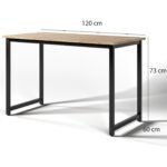 Mebars Çalışma Masası Bilgisayar Masası Ofis Masası  -  120X60 - Meşe - Görsel 4