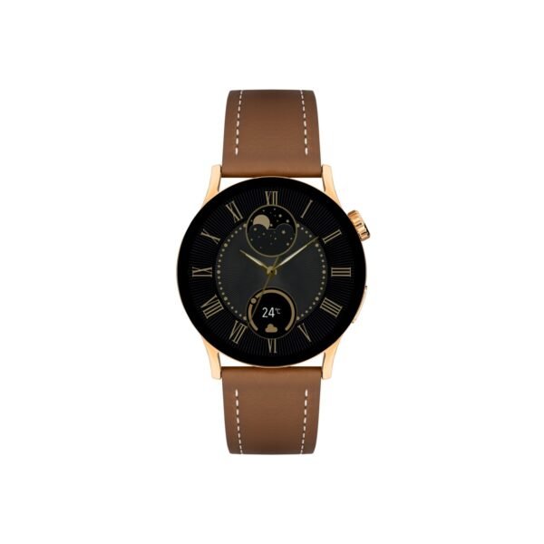 Fro LW38 Gold Kasa 38 mm Kahverengi Kordon Akıllı Saat Sesli Görüşme Özellikli - Görsel 2